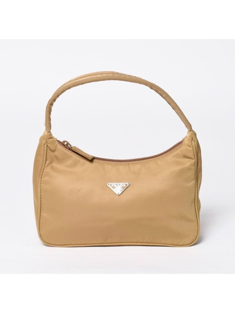 Prada Hobo Nylon Beige